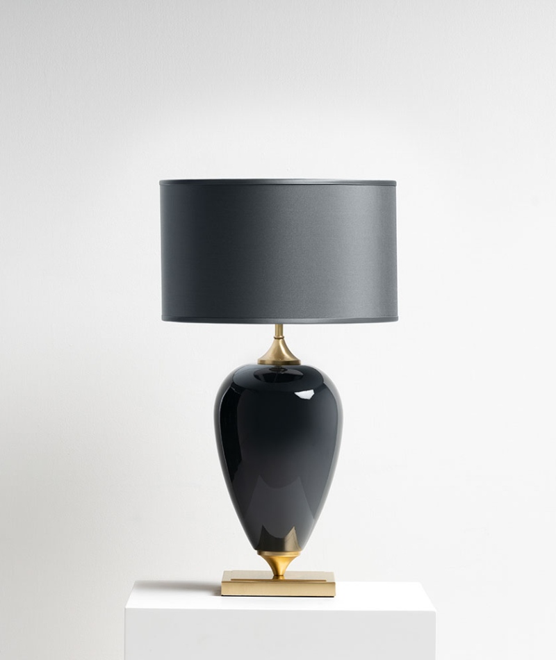 Lampada da tavolo Infinity nero lucido