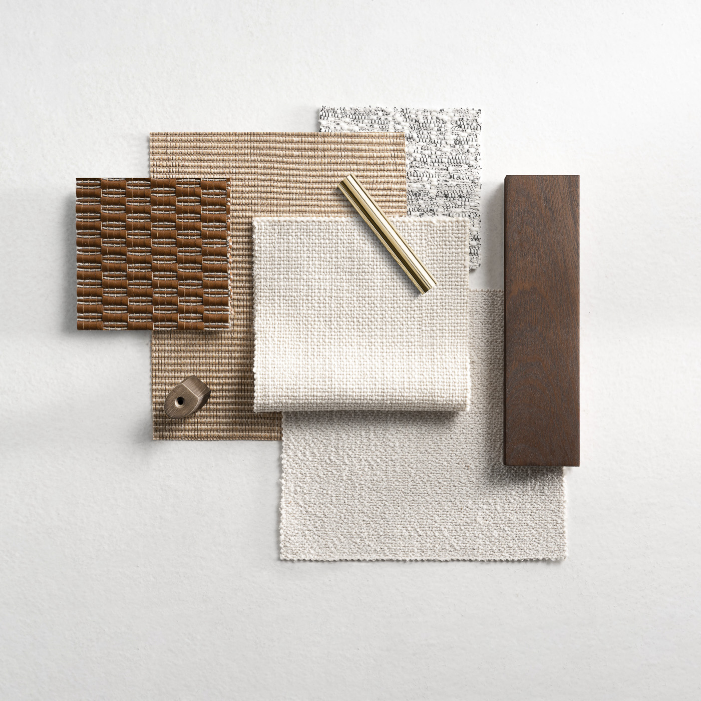 Furniture material selection moodboard