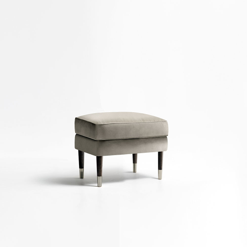 Pouf Byron in velluto Michelangelo L11 foto tre quarti