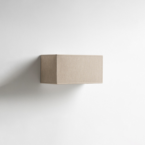 Lampada da parete Jamie con paralume beige linen natural