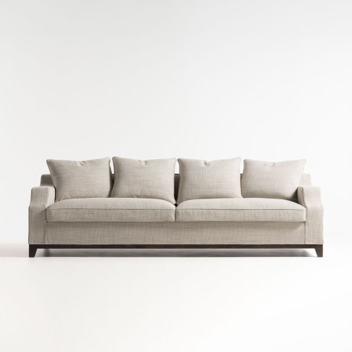 Divano letto Moritz single bed in rivestimento Maya L03 chiuso foto frontale