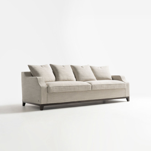 Divano letto Moritz single bed in rivestimento Maya L03 chiuso foto tre quarti