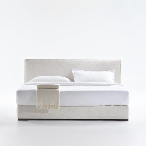 Letto Paul imbottito rivestimento Gubbio L01 foto frontale