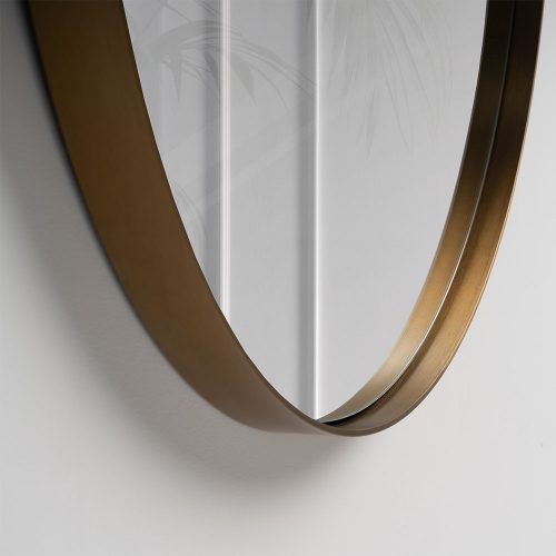 Specchio modello SP190 con cornice in ottone foto dettaglio