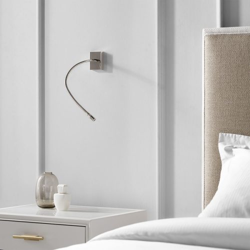 Lampada da parete Sirio ambientazione camera da letto