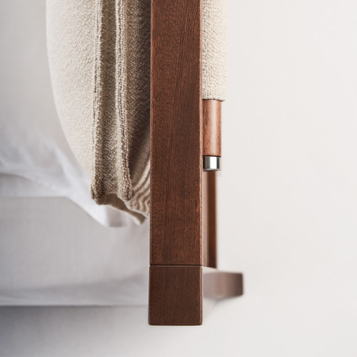 Letto Teulada dettaglio testata in legno 1