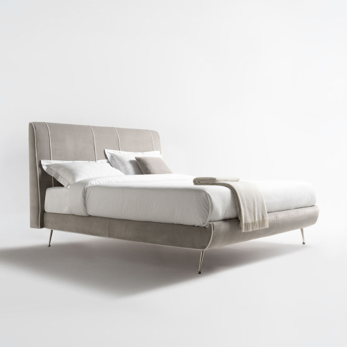 Letto Tornabuoni in velluto Michelangelo L11 foto tre quarti