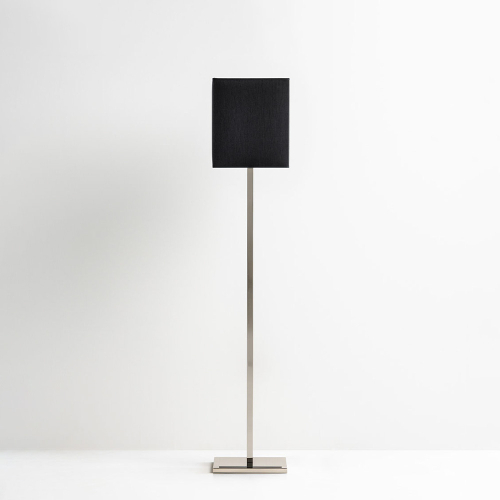 Lampada da terra Tornabuoni paralume nero frontale