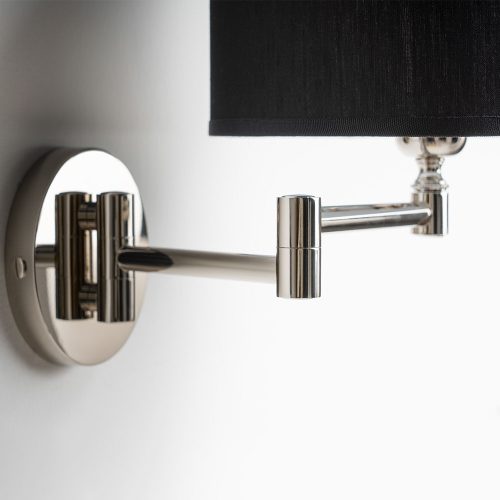 Lampada da parete William dettaglio nichel