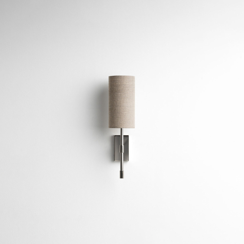 Lampada da parete Yves singola paralume beige foto frontale