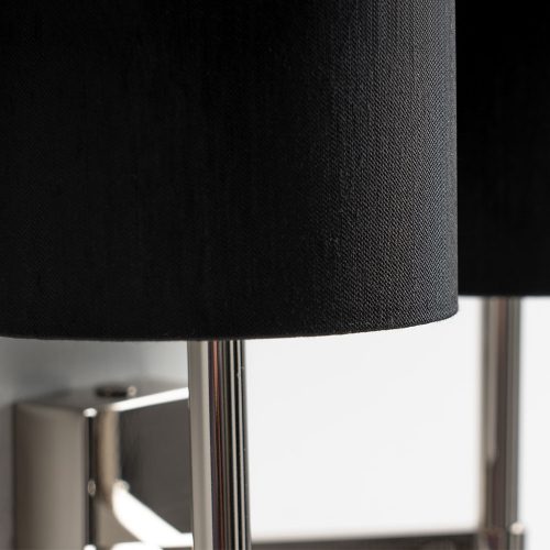 Lampada da parete Yves doppia dettaglio paralume