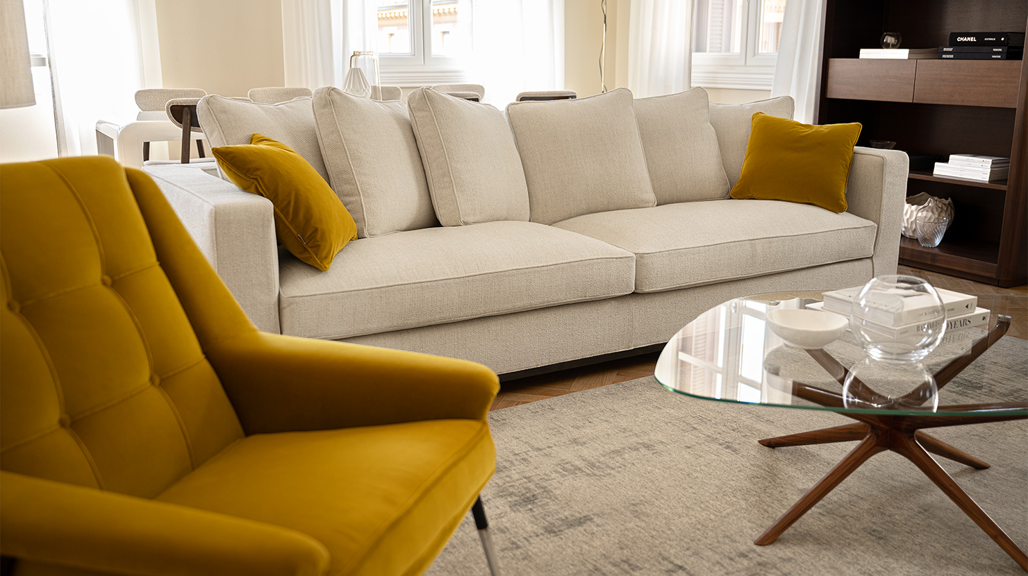 Furniture residential project for residences in Bologna living Witton armchair
