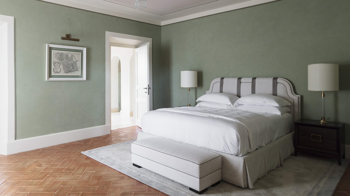 Progetto di arredamento Villa Bibbiani zona night