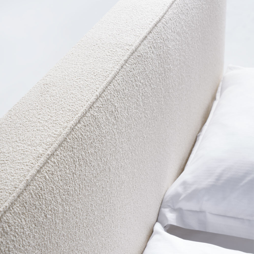 Letto twin Paul dettaglio testata imbottita