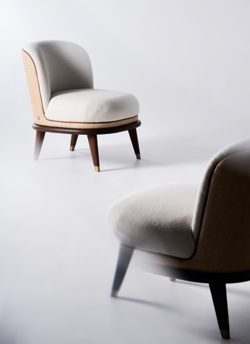 Domitilla Raffia armchair is a natural materials armchair
