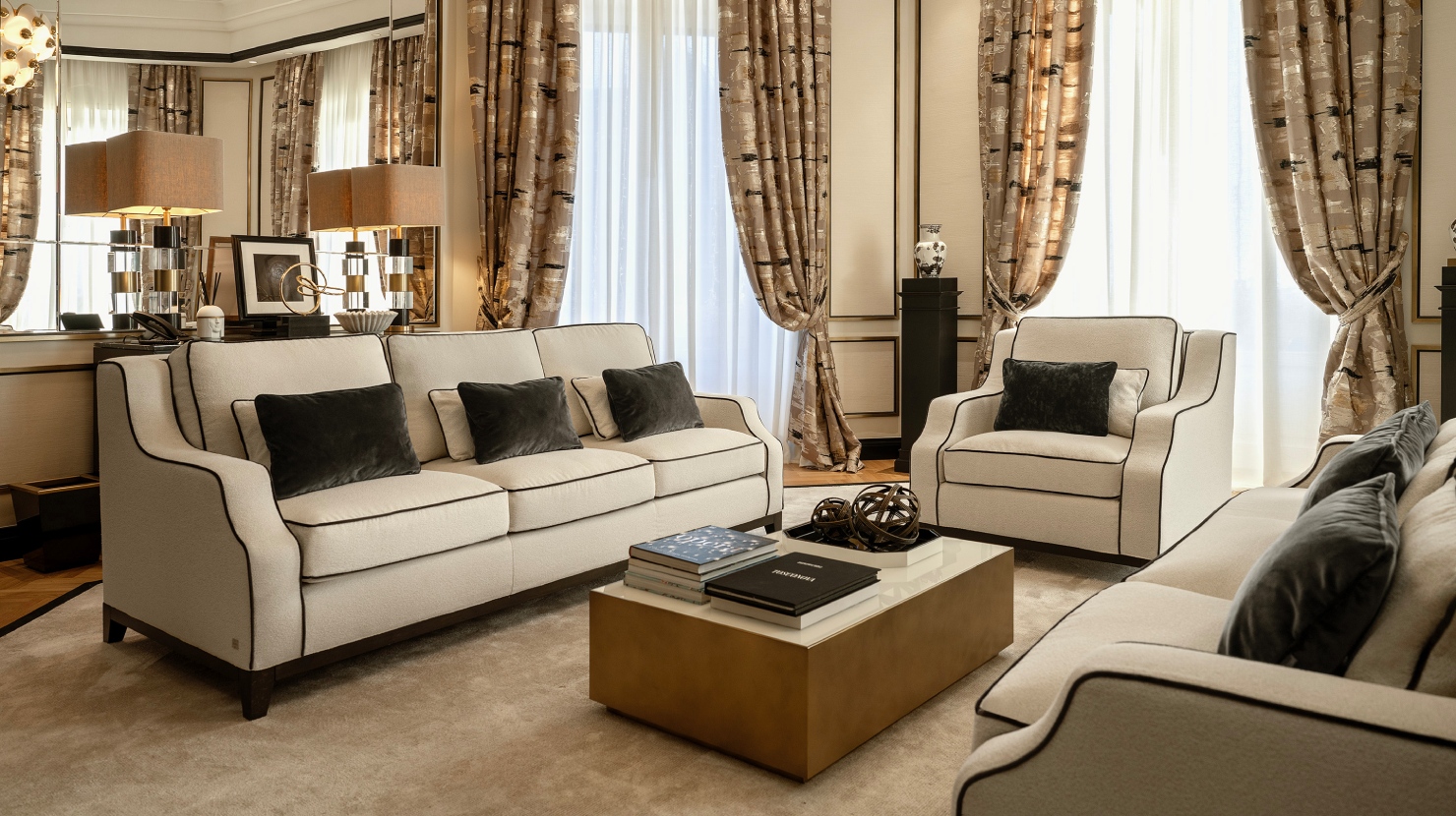 timeless hotel furniture case study at Grand Hotel Principe di Piemonte