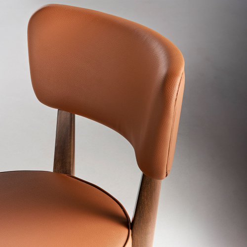 Sedia Oro Tosconova con rivestimento in ecopelle Eve L52 dettaglio imbottitura