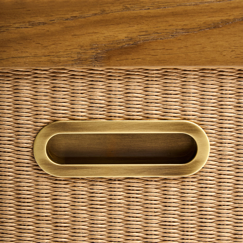 Credenza Portisco in rovere foto dettaglio maniglia