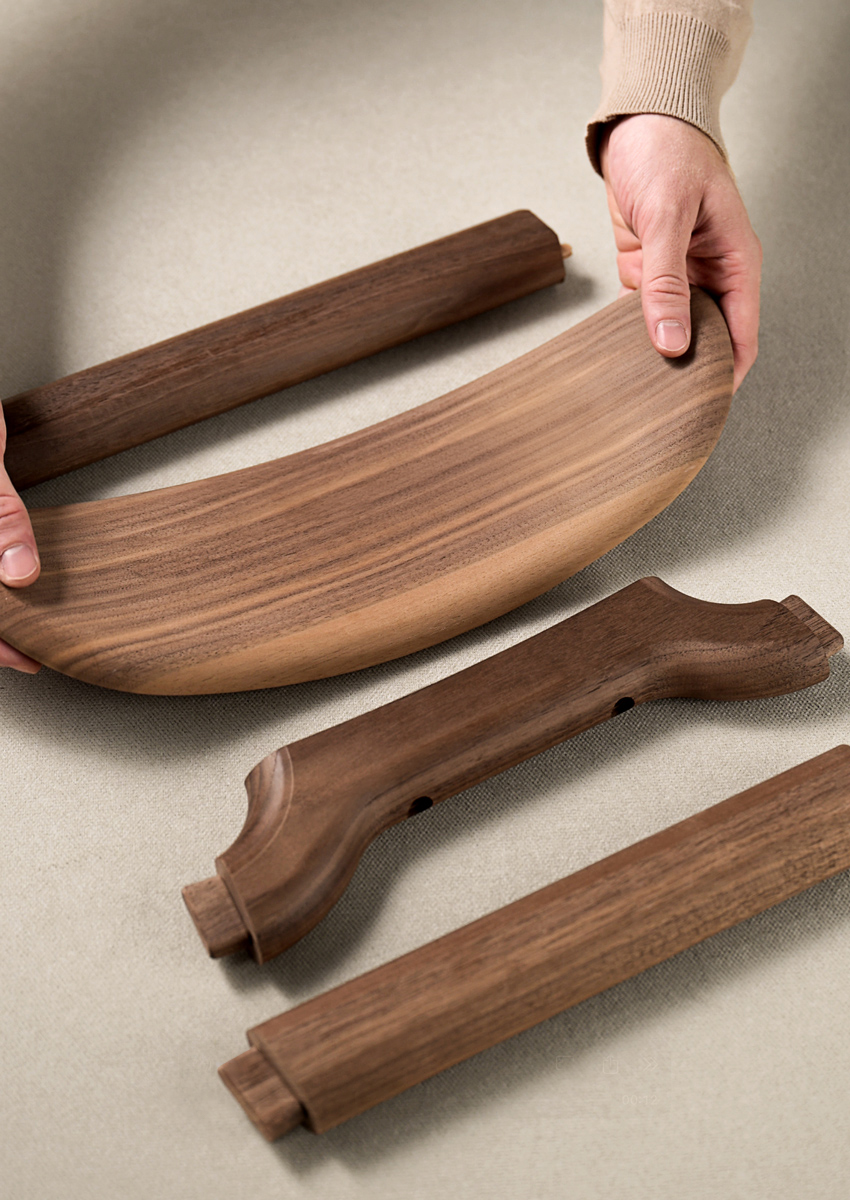 legno massello sedia forty
